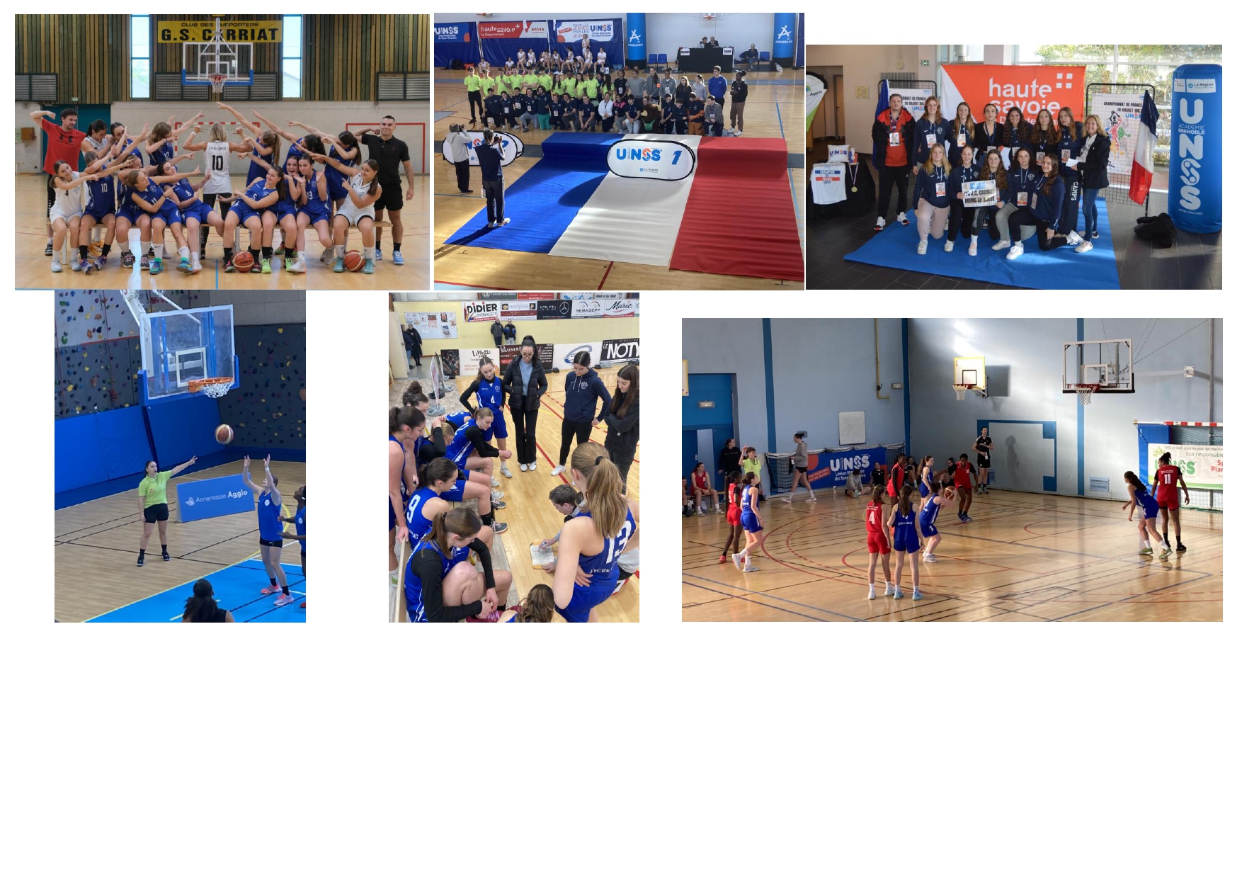 Trois années de Championnat de France: Validation Arbitre National - Equipe du lycée Carriat finit 6ème de France